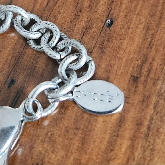 Chico's Silver and Gold Filigree Pendant Necklace - Picture 5 of 6